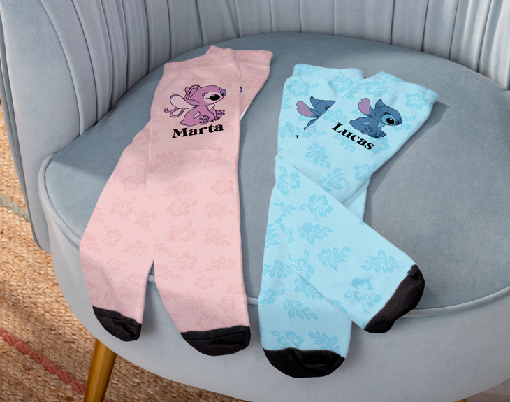 Pack calcetines personalizados «Pareja Stitch» - Imagen 2